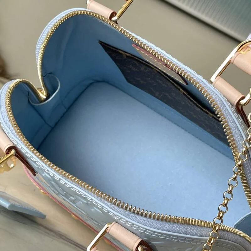 Louis Vuitton Luxury Monogram Casual Style Leather Sky Blue M24062