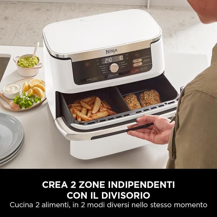 NINJA - FRIGGITRICE AD ARIA FLEXDRAWER DA 10,4 L-Bianco