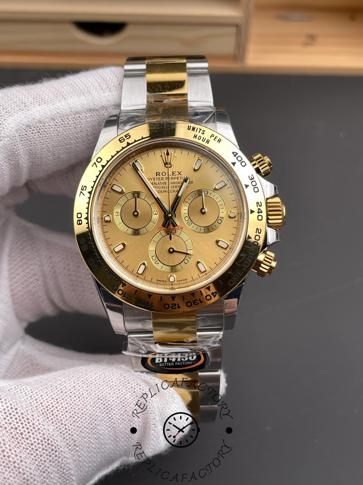 Rolex Cosmograph Daytona 116503 Champagne Index Dial 40MM Mens Replica Watch