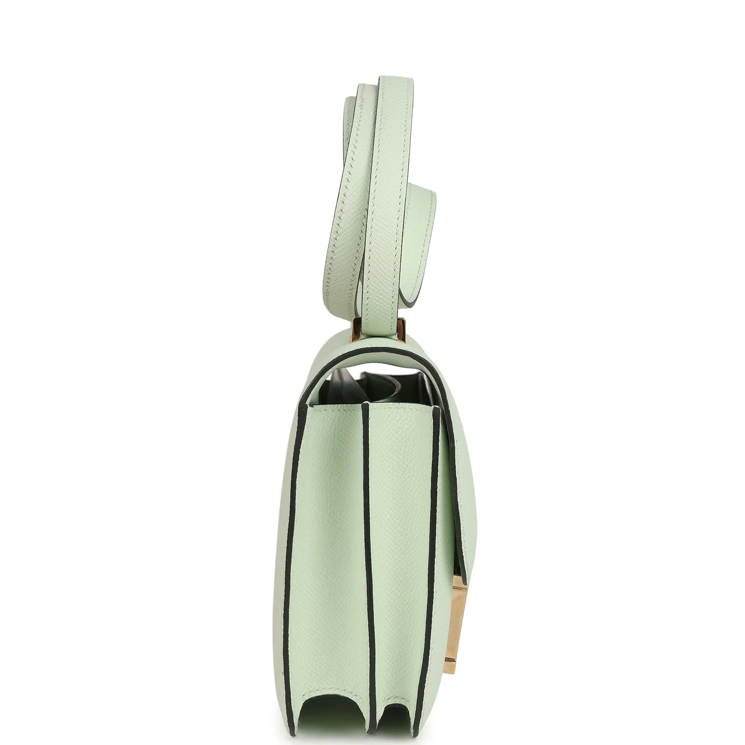 Hermes Constance 1-18 Vert Fizz Epsom Permabrass Hardware