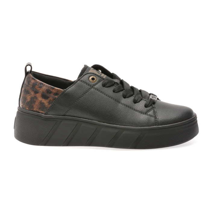 Pantofi sport RIEKER negri, W2602, din piele naturala