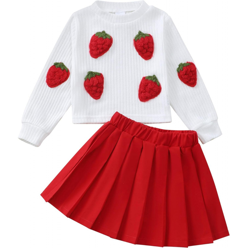 Toddler Baby Girl Fall Winter Skirt Set