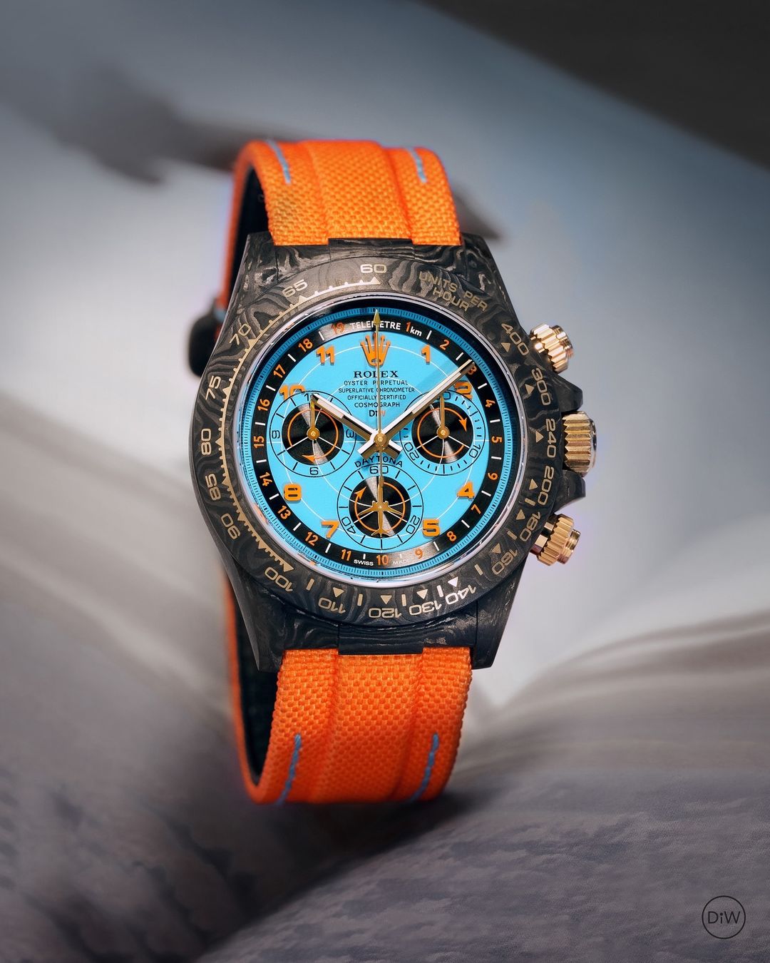 Rolex Carbon Daytona DiW AVIA AZURE BLUE