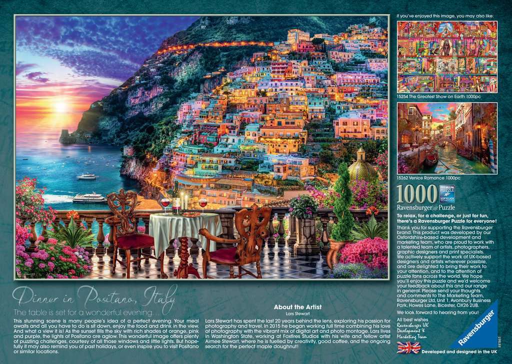Dinner in Positano 1000 Piece Puzzle