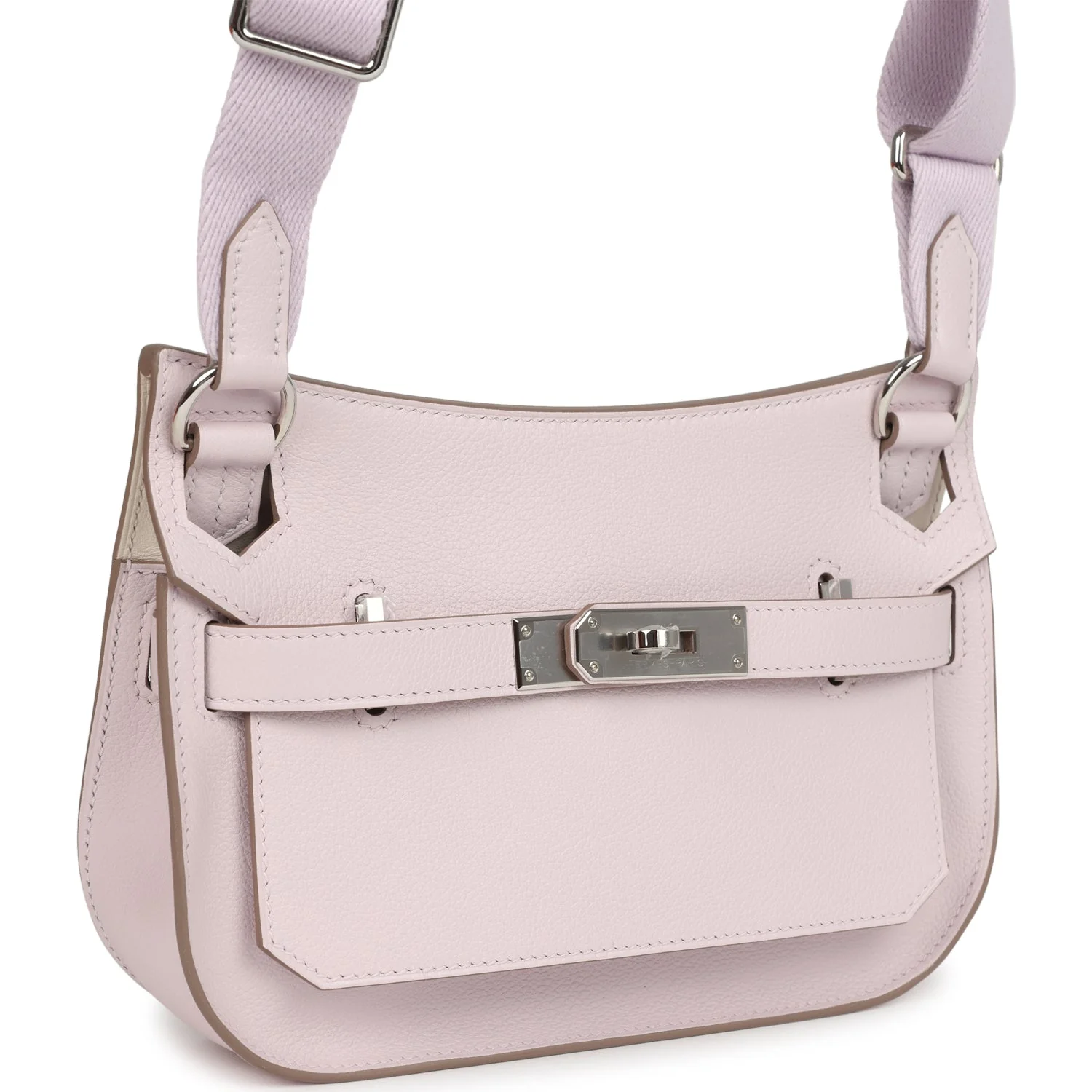 Hermes Jypsiere Mini Mauve Pale Verso Evercolor Palladium Hardware