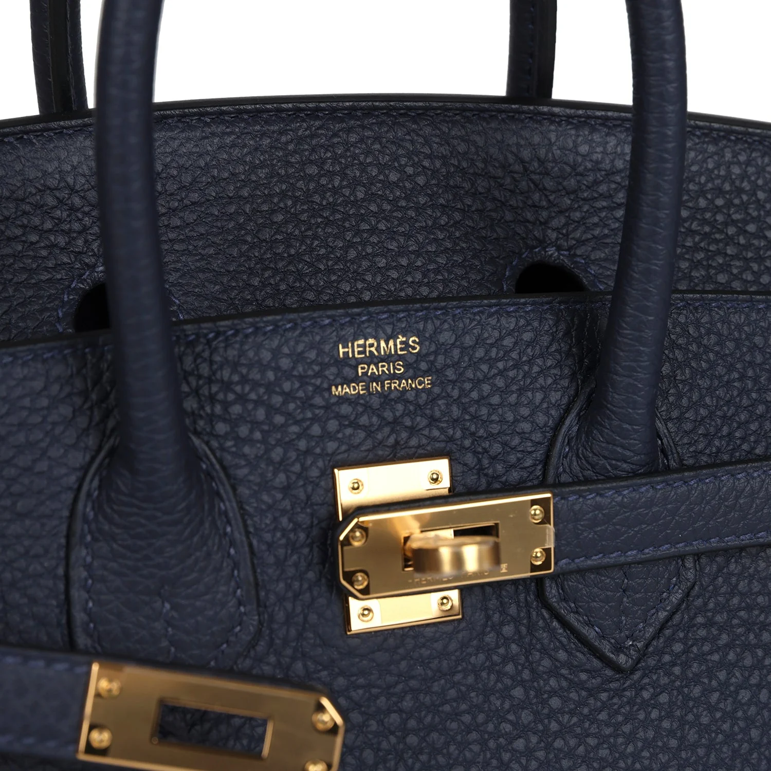 Hermes Birkin 25 Bleu Nuit Togo Gold Hardware