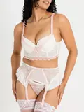 Lovehoney Vintage Bliss Ivory Bra Set (3 Piece)