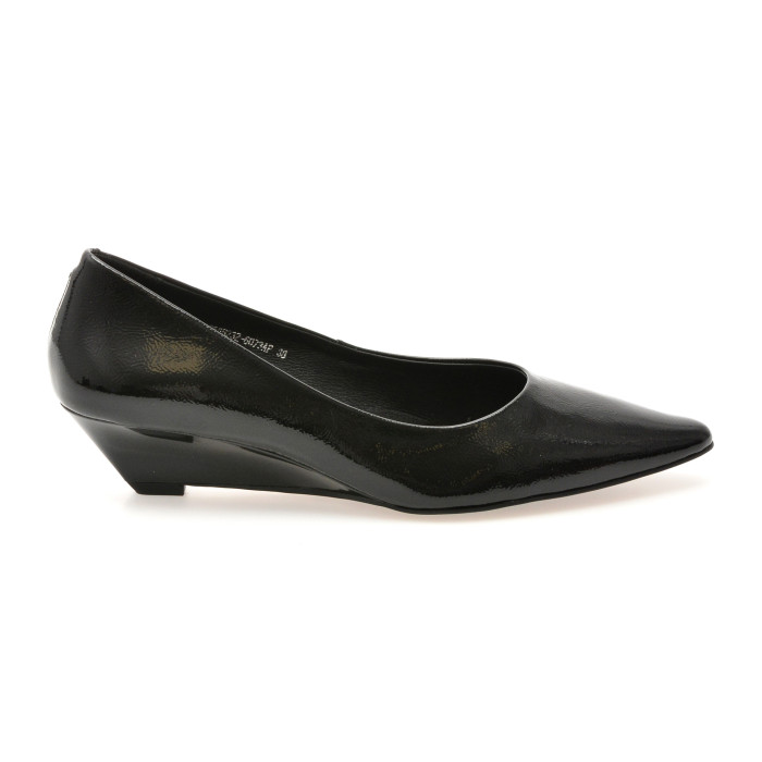 Pantofi eleganti EPICA negri, B232, din piele naturala lacuita