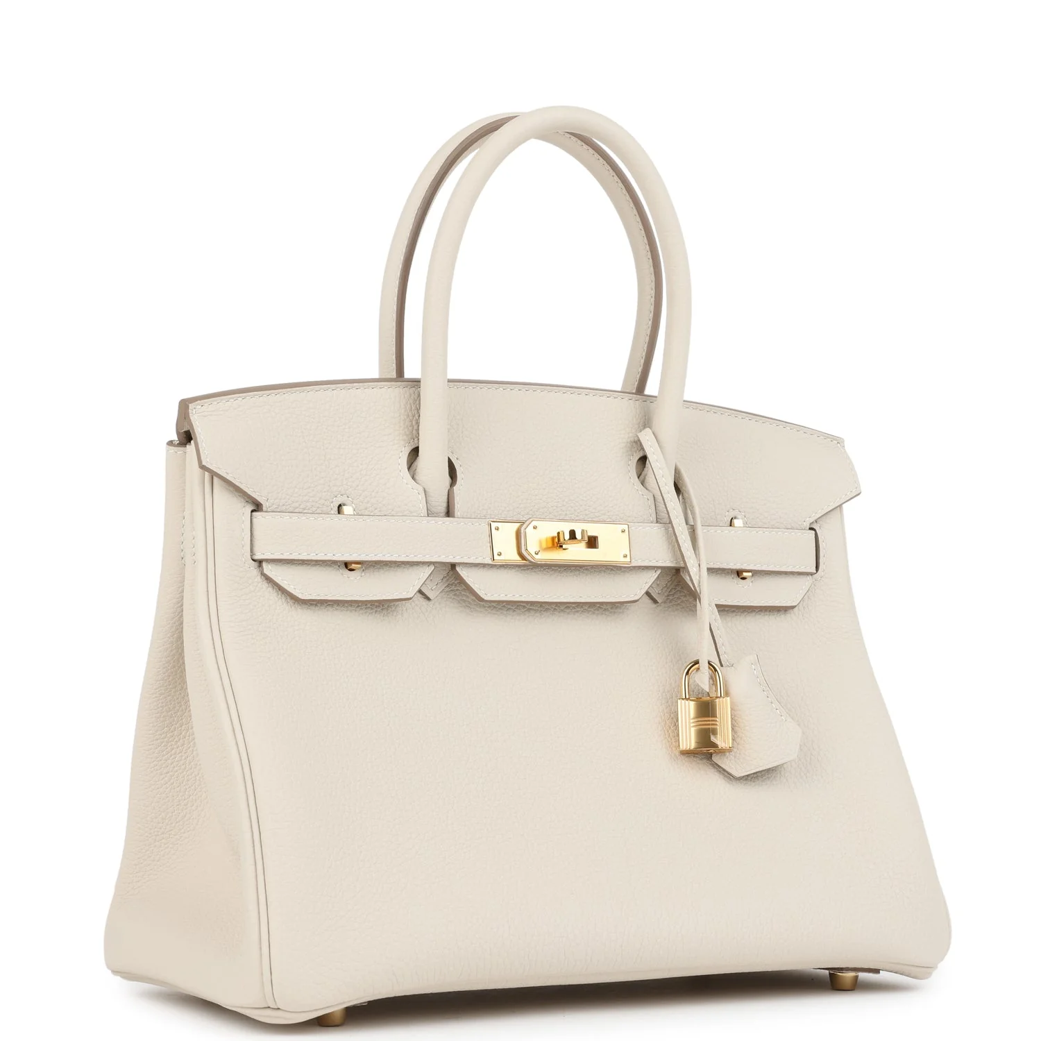 Hermes Birkin 30 Craie Togo Gold Hardware