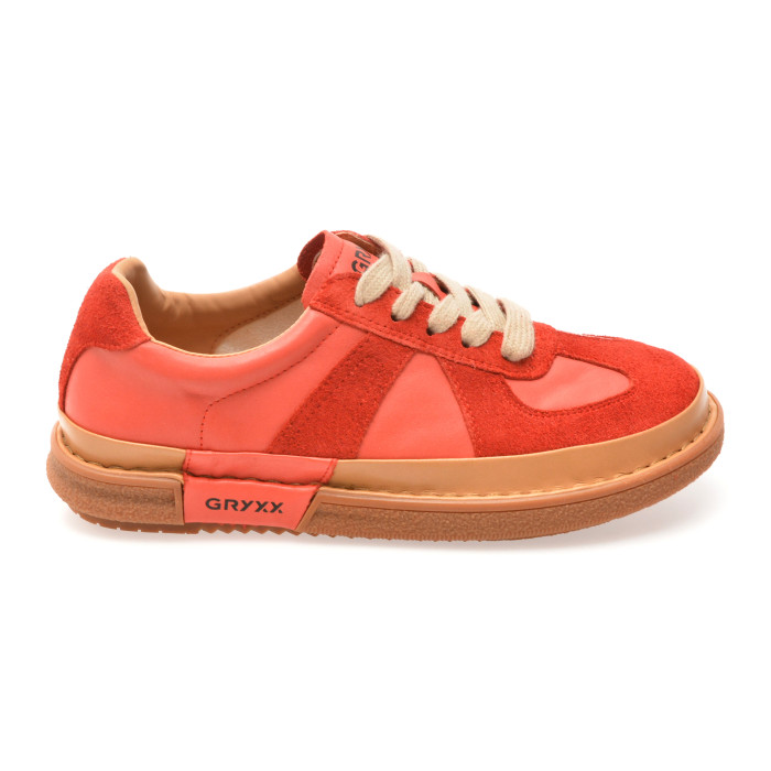 Pantofi sport GRYXX rosii, 55051, din piele naturala