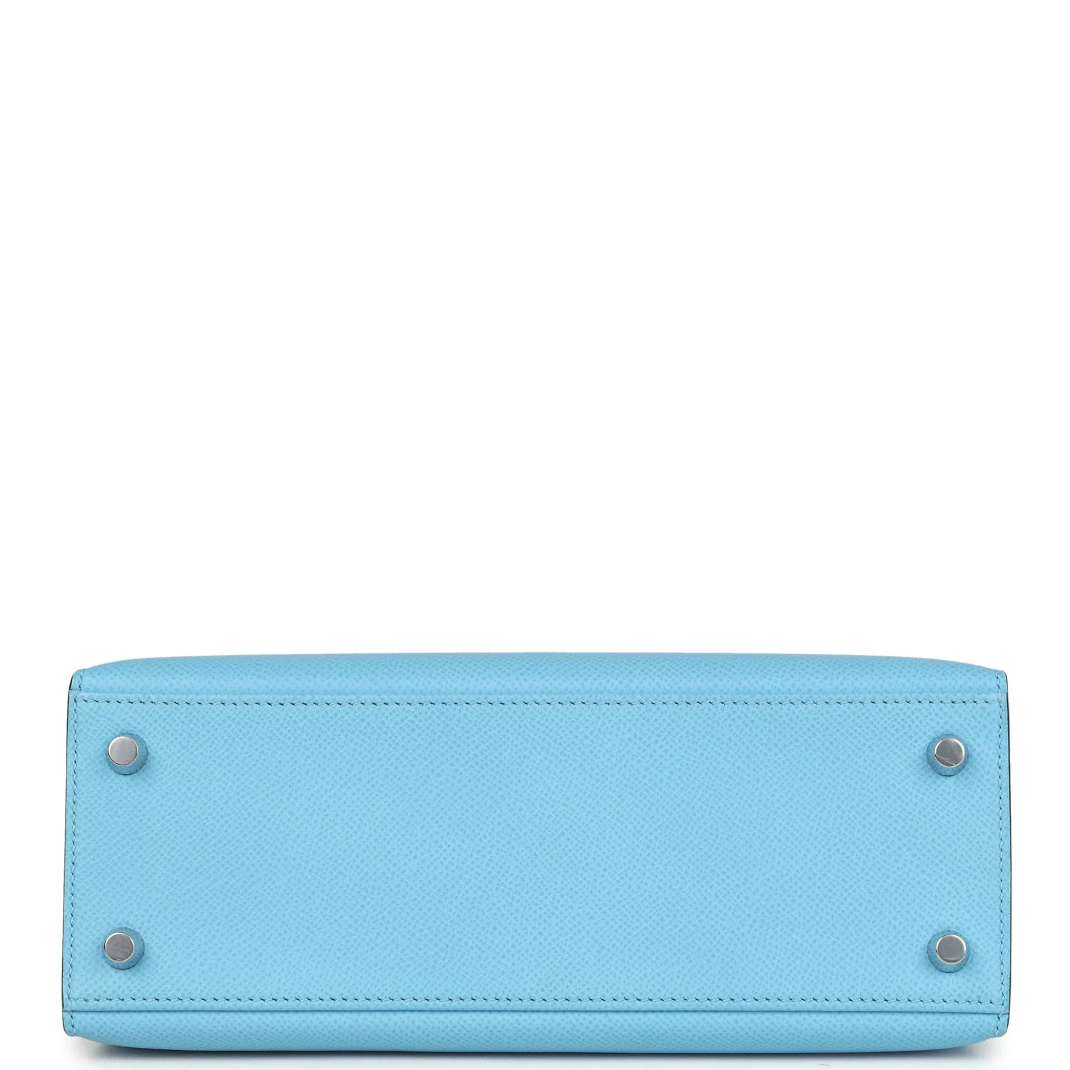 Hermes Kelly Sellier 25 Celeste Epsom Palladium Hardware