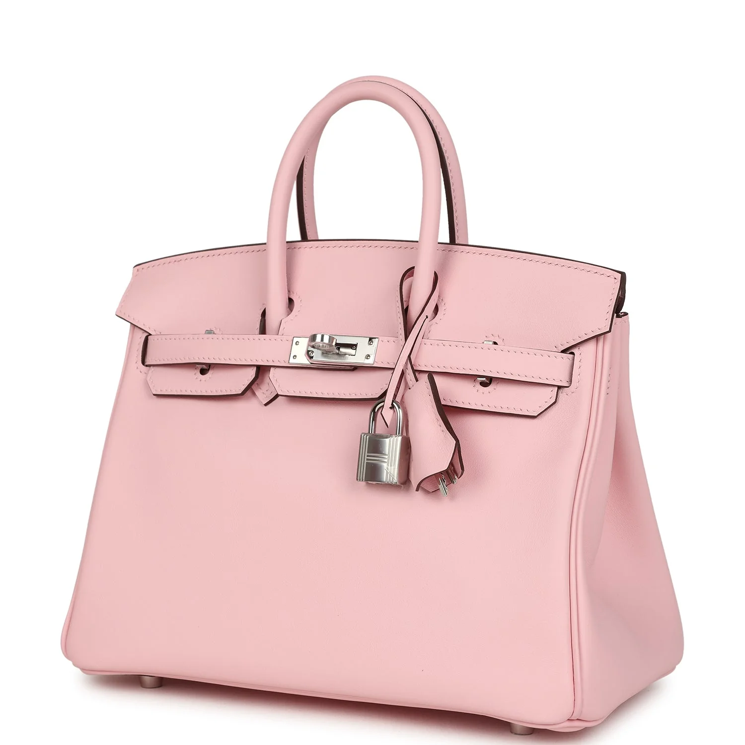 Hermes Birkin 25 Rose Sakura Swift Palladium Hardware