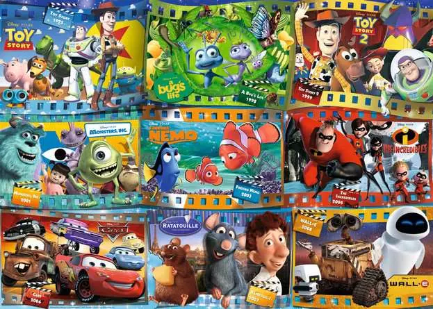 Jigsaw Puzzle Disney Pixar Collection: Disney-Pixar Movies - 1000 Pieces Puzzle