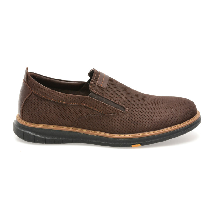 Pantofi OTTER maro, 1096, din nabuc