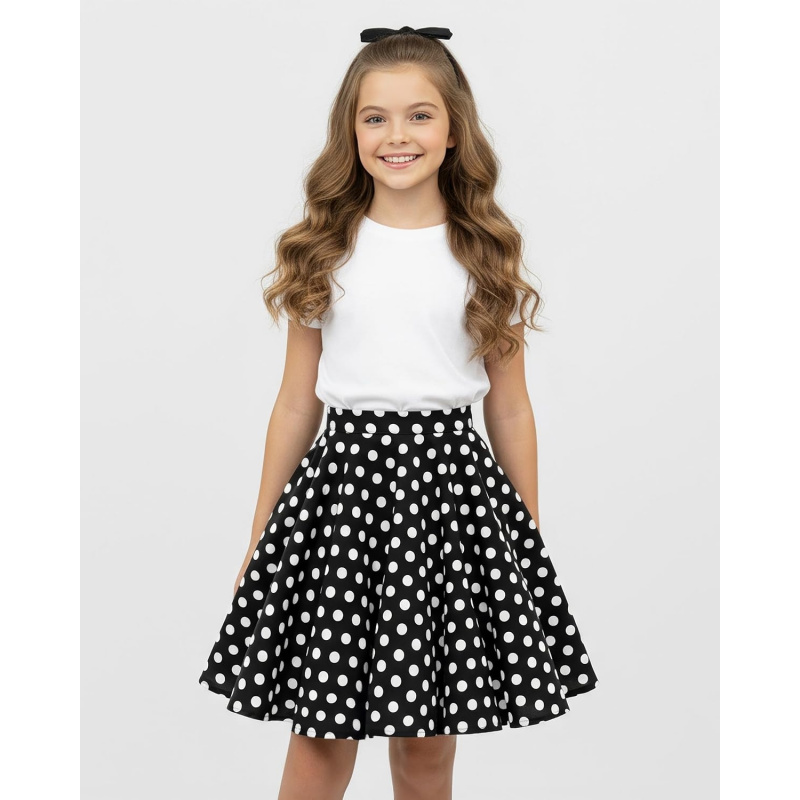 BlackButterfly Kids Vintage 50's Full Circle Girls Swing Skirt