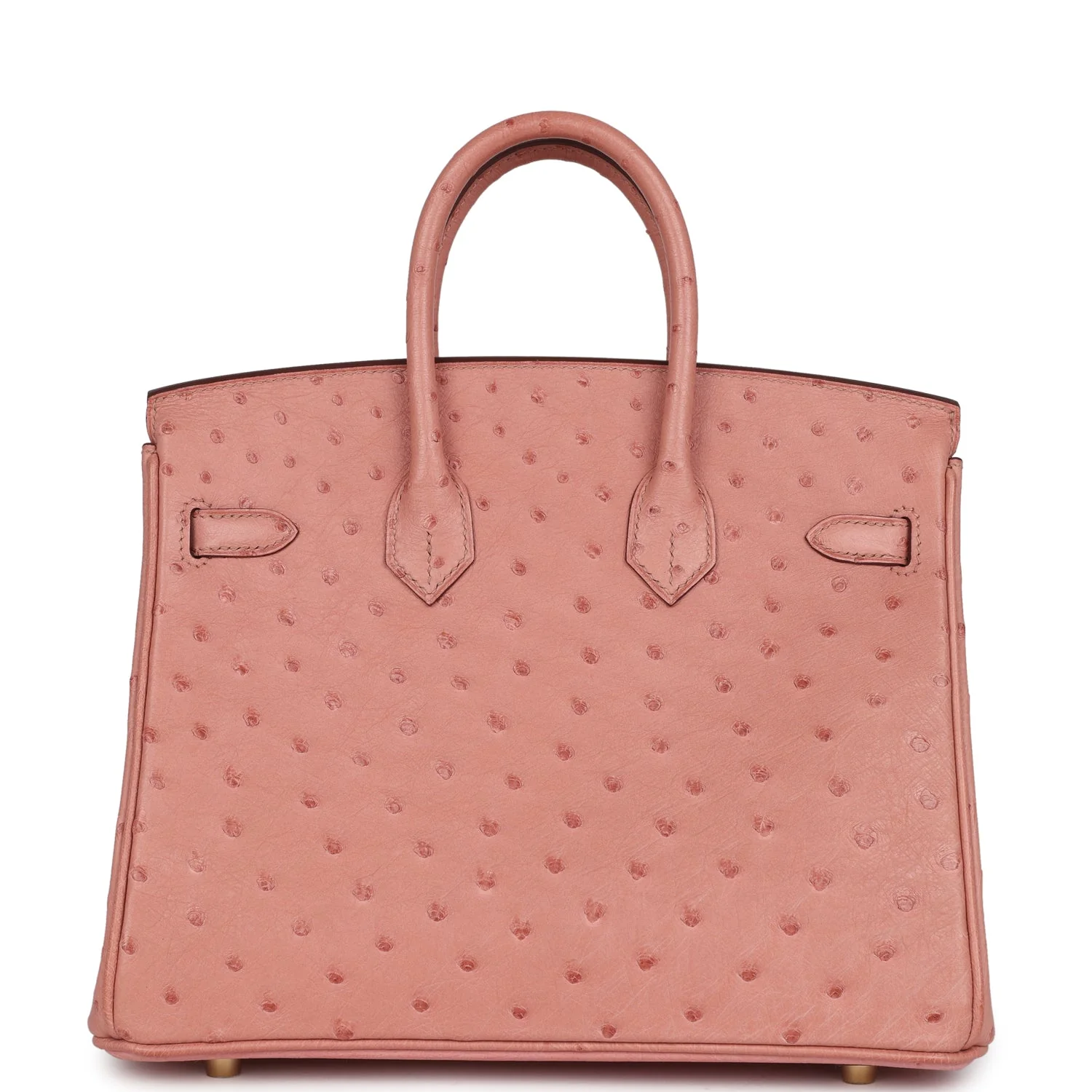 Hermes Birkin 25 Terre Cuite Ostrich Gold Hardware