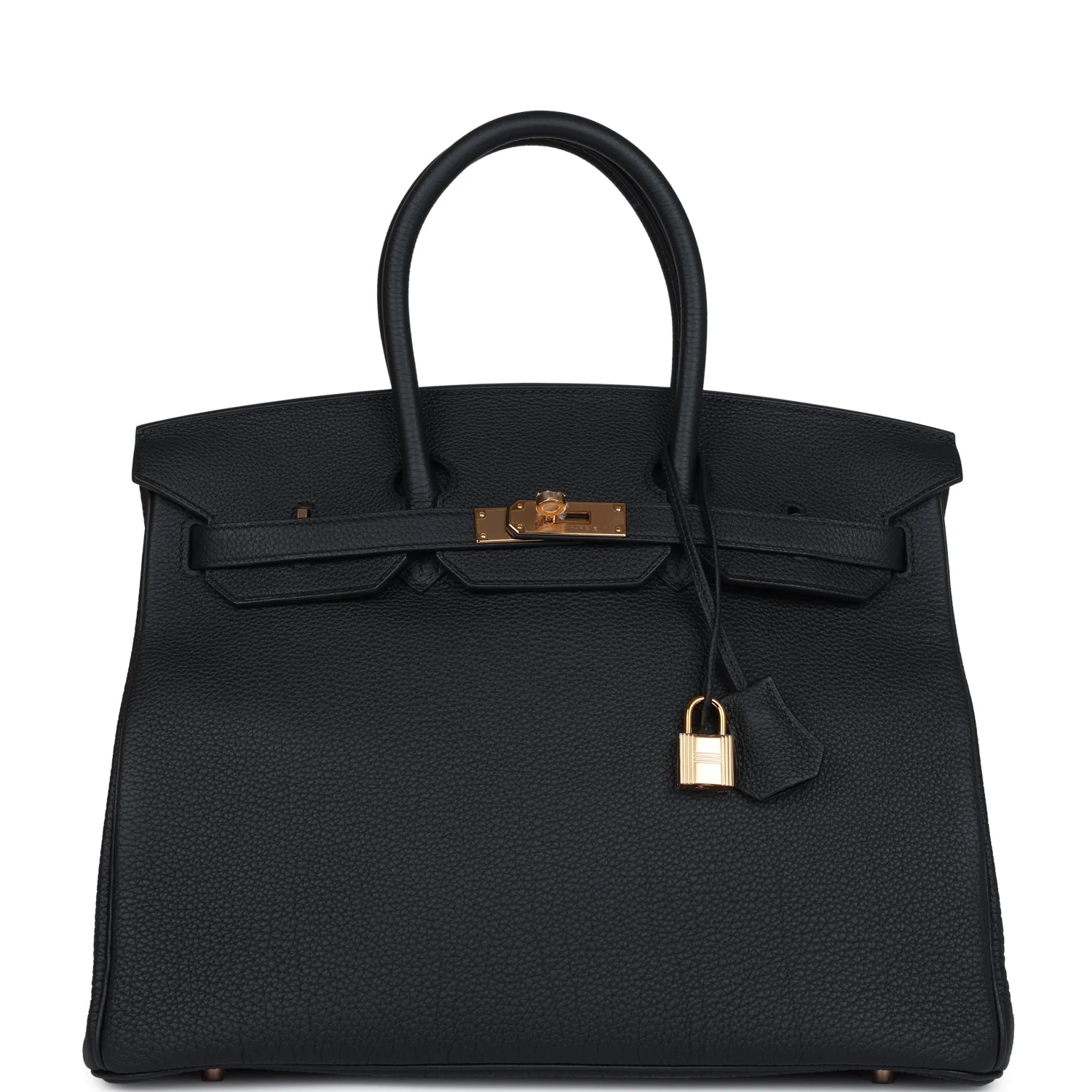 Hermes Birkin 35 Black Togo Rose Gold Hardware