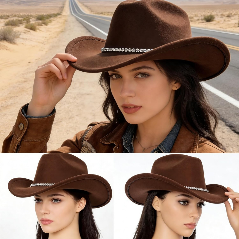 Women Sparkly-Rhinestone Western