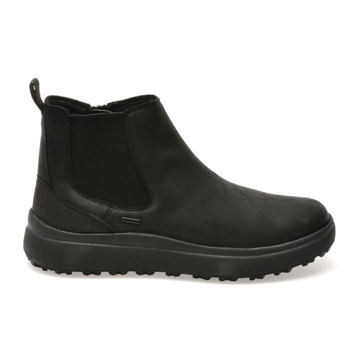 Ghete GEOX negre, U56FZB, din piele naturala