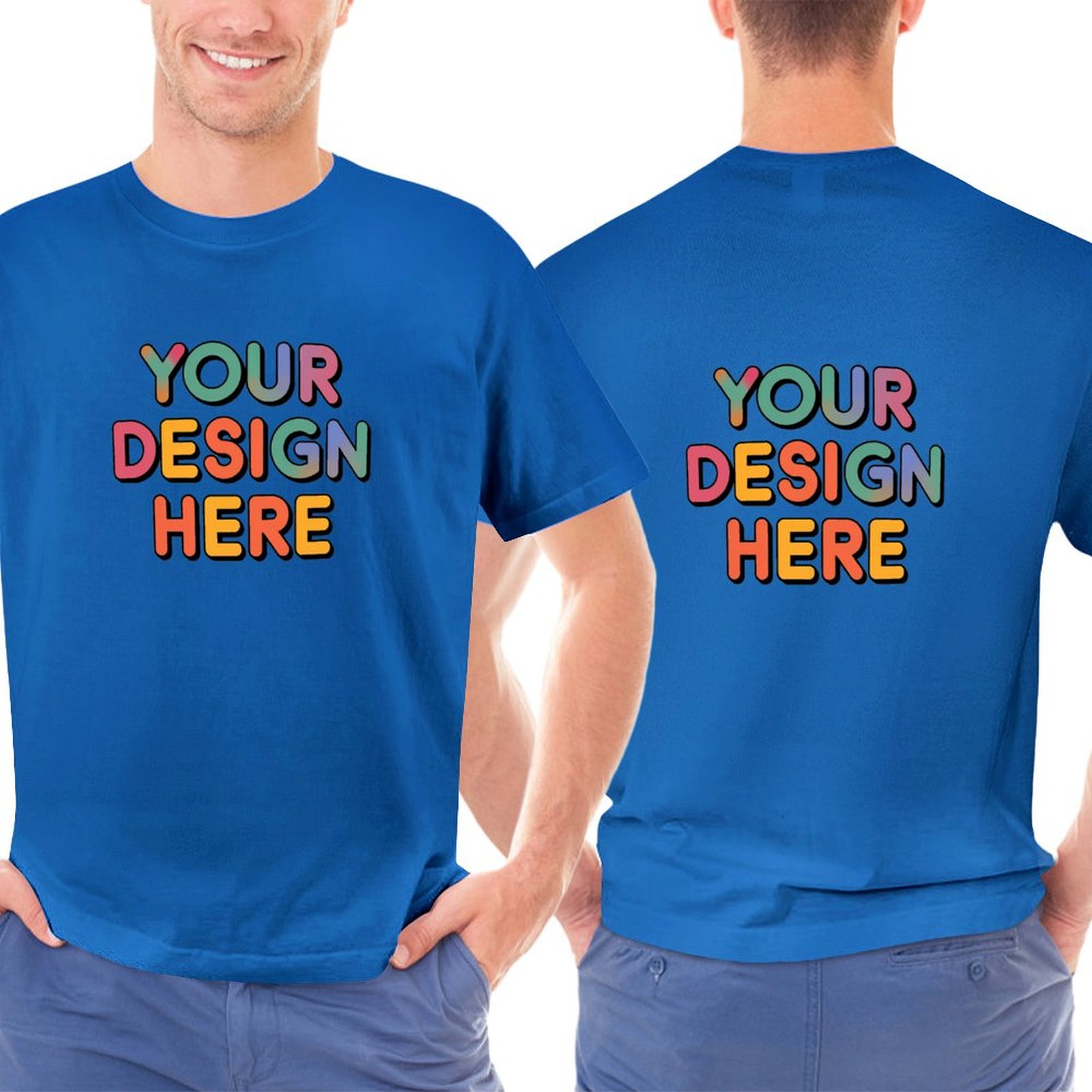 Customized Men’s Unique Appearance Double-Sided Cotton T-Shirt