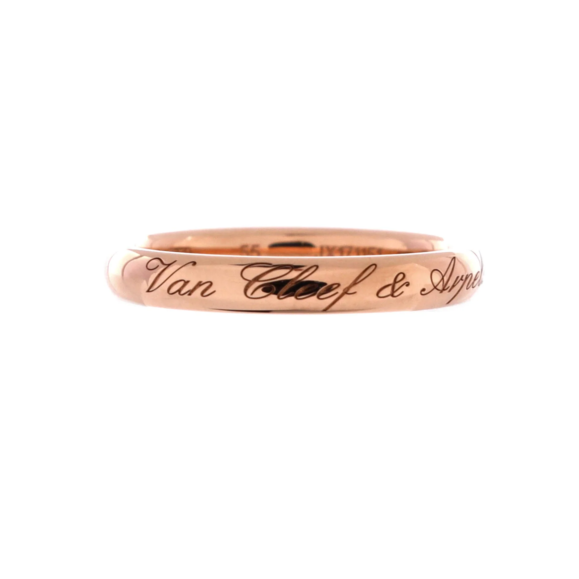 Tendrement Signature Wedding Band Ring 18K Rose Gold