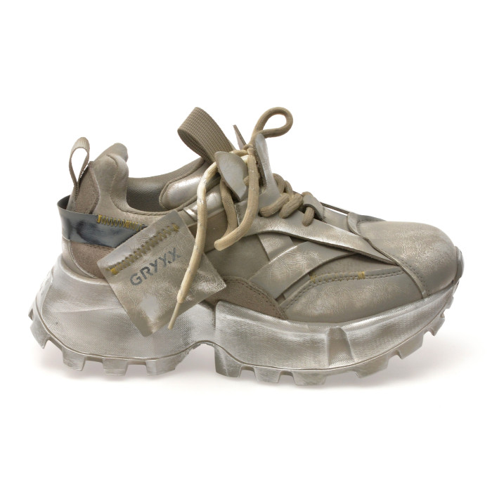 Pantofi sport GRYXX gri, 1701, din piele naturala