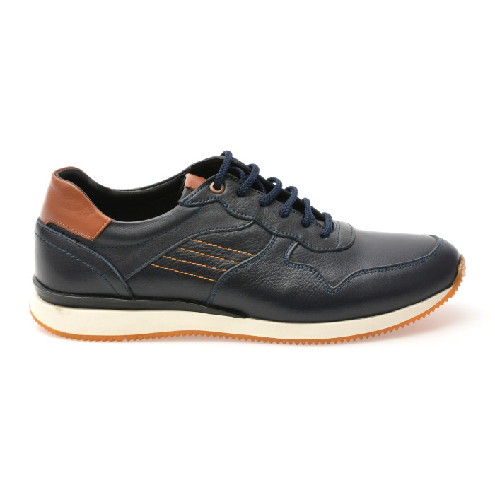 Pantofi sport BITE THE BULLET bleumarin, 231107, din piele naturala