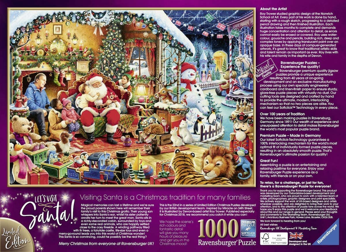 Limited Edition Let's Visit Santa 1000 Piece Puzzle
