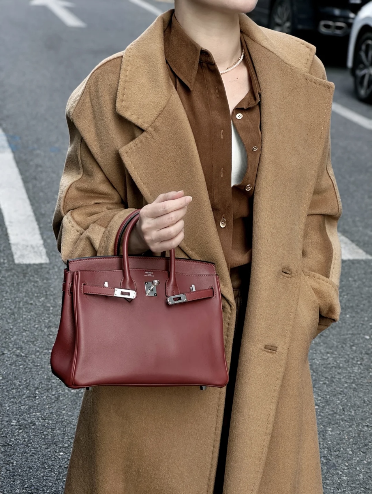 Hermes Birkin Bordeaux wine red 30-35cm customization