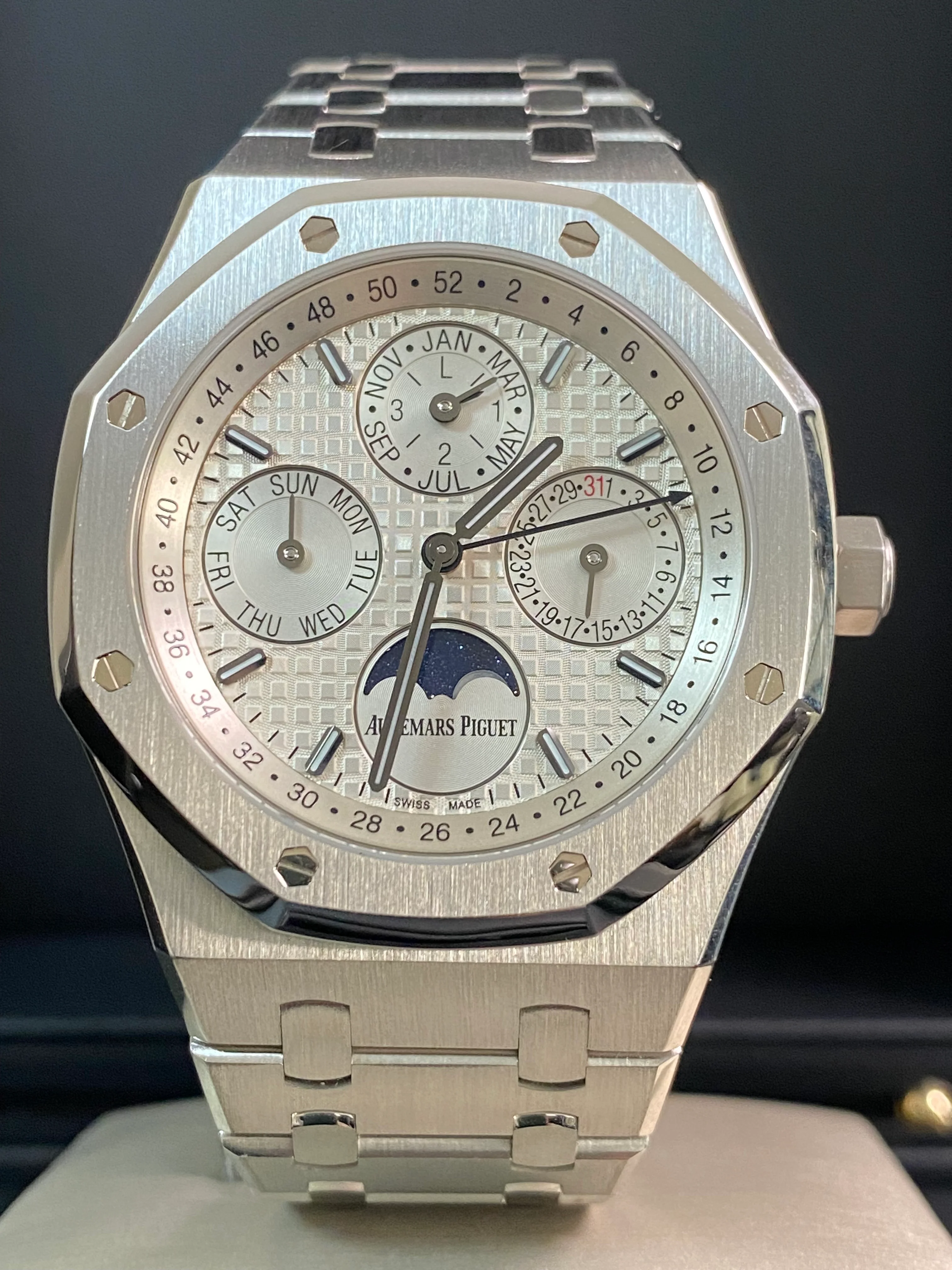 Audemars Piguet,Royal Oak Perpetual Calendar Royal Oak Perpetual Calendar - 2017 - Silver Dial - 26574ST - *FULL SET*