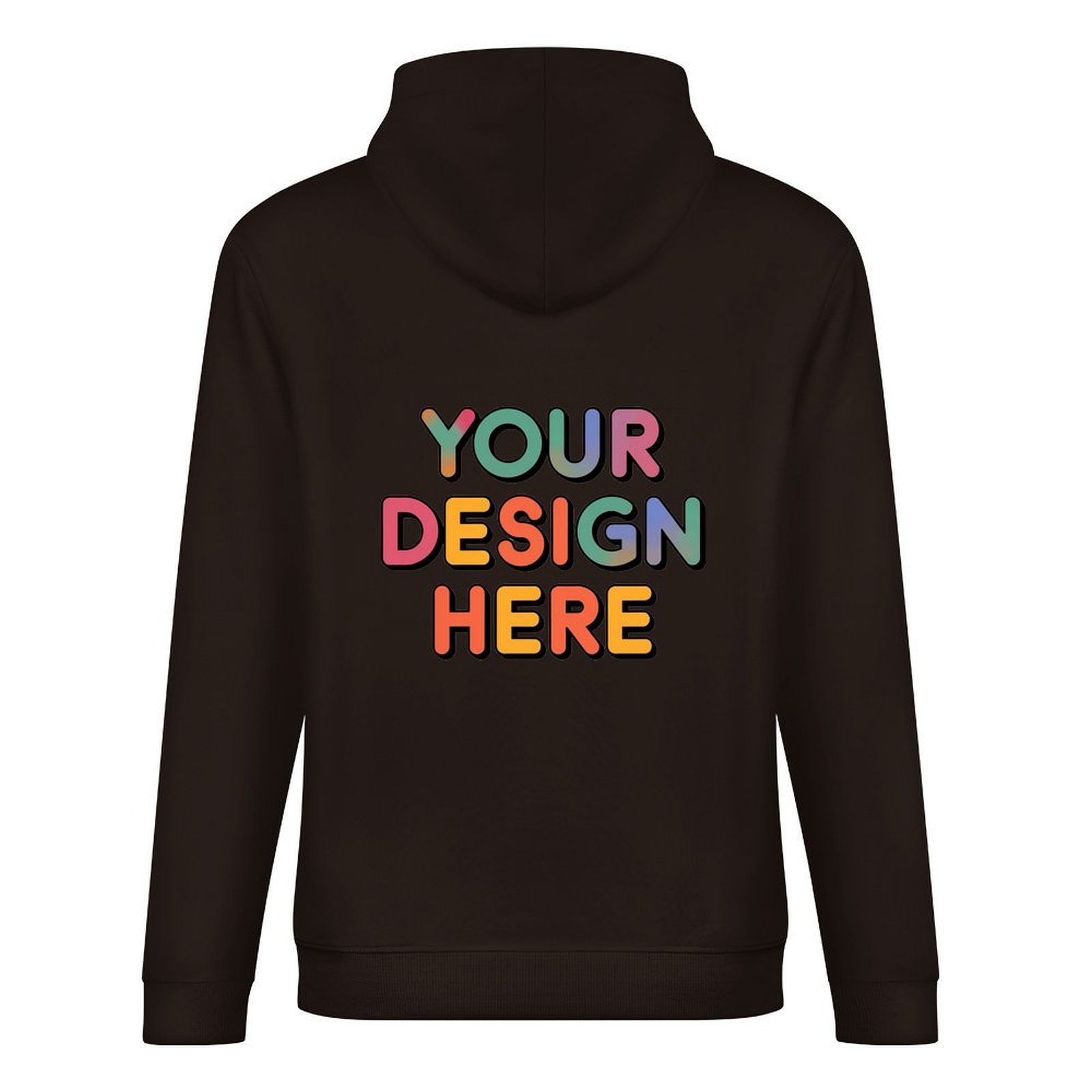 Customized Men’s Pure Cotton Hooded Sweater (Unisex) with Back Print