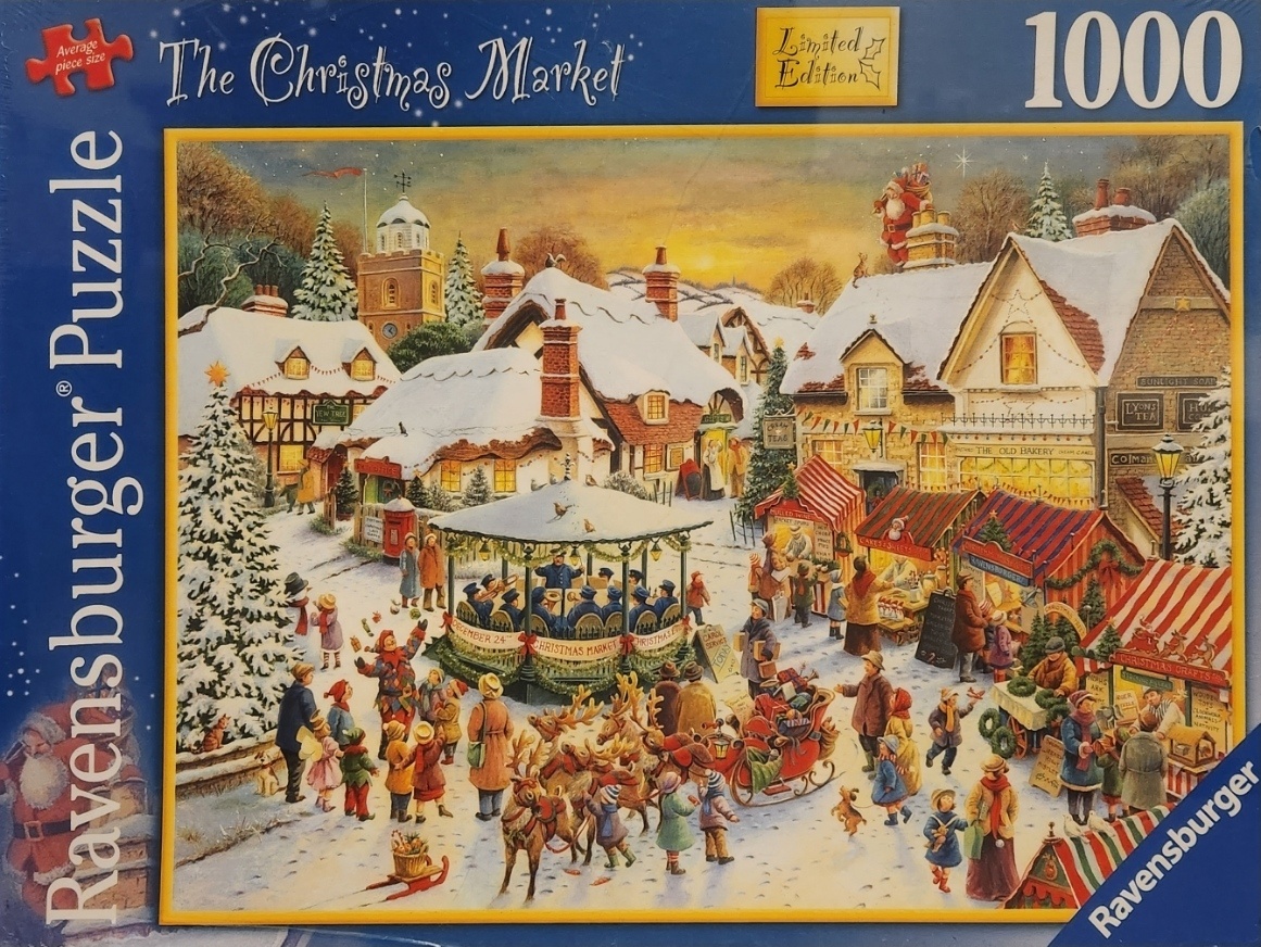 Limited Edition The Christmas Market 1000 Piece Puzzle