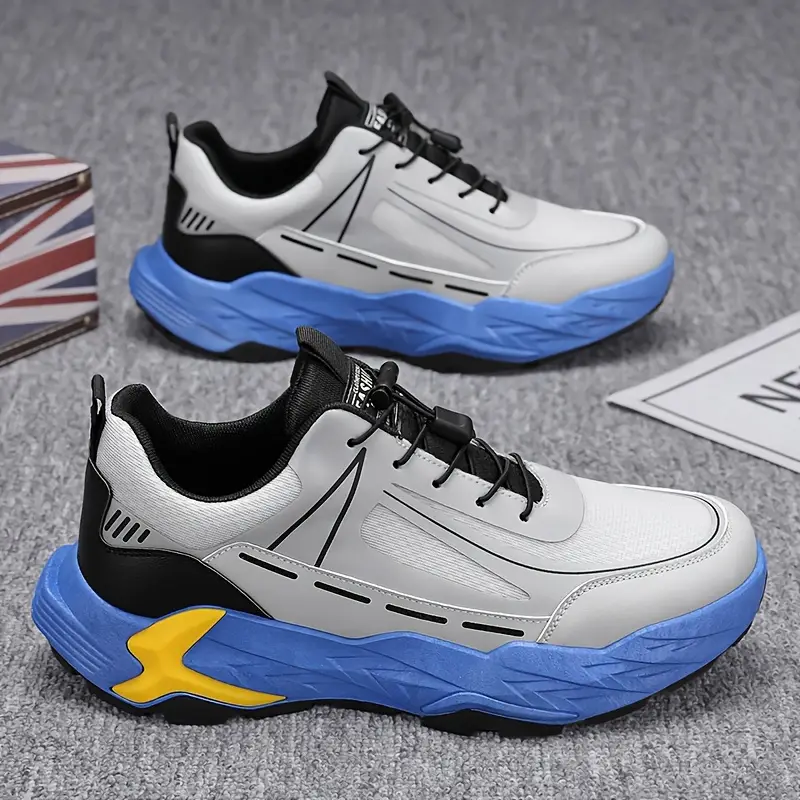 Stylish Thick Sole Sneakers – Shock-Absorbing Comfortable Elastic Closure Shoes