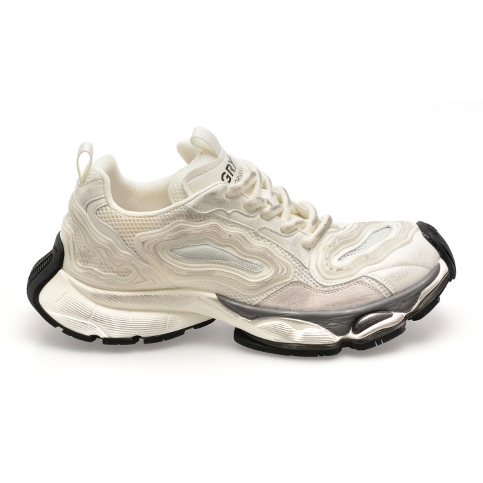 Pantofi sport GRYXX albi, 61030, din material textil