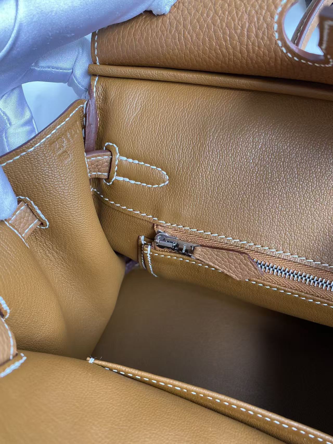 Hermès Birkin 40cm Golden Brown Customized
