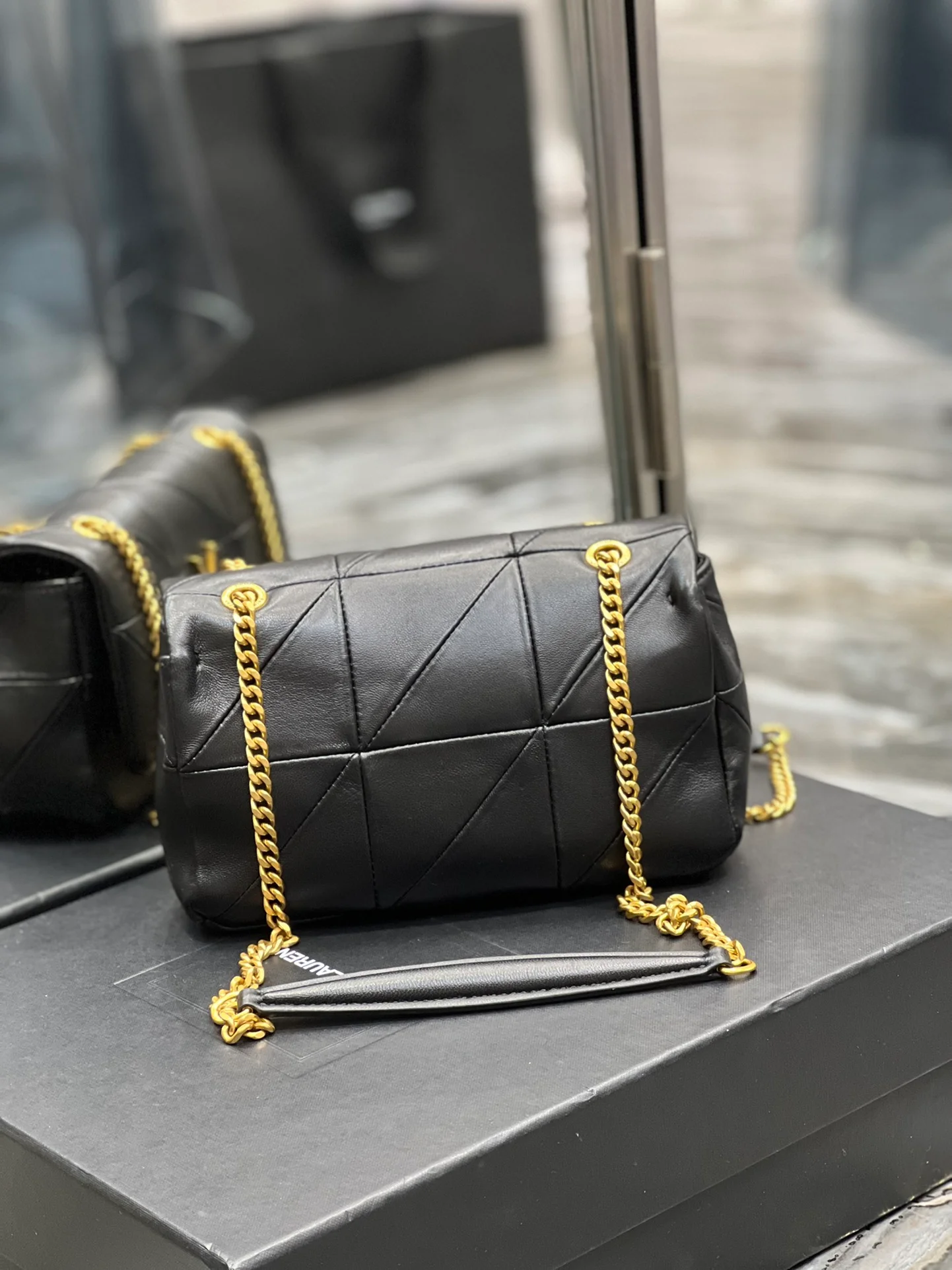 Saint Laurent Jamie Small Chain Bag Black For Women, Women’s Bags 7.8in/20cm YSL