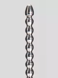 Penis Plug Double Ended Stainless Steel Ribbed Urethral Dilator 6mm