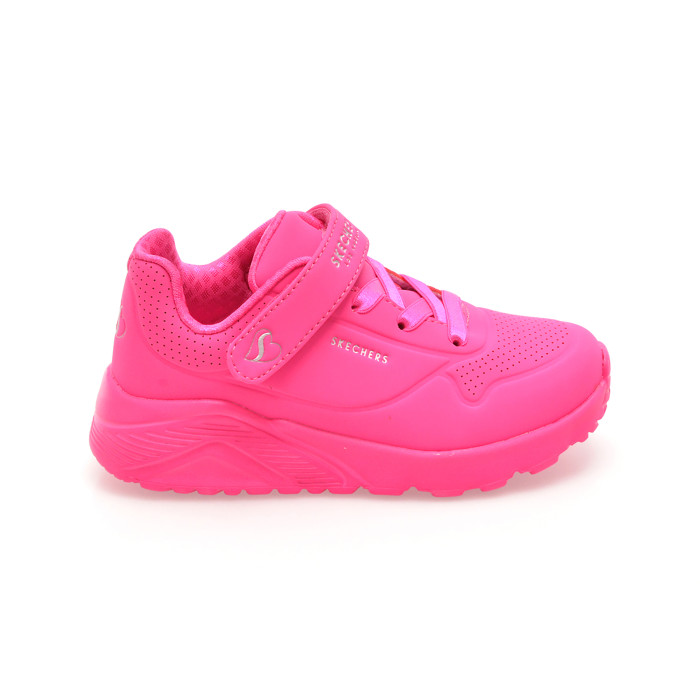 Pantofi sport SKECHERS roz, UNO LITE, din piele ecologica