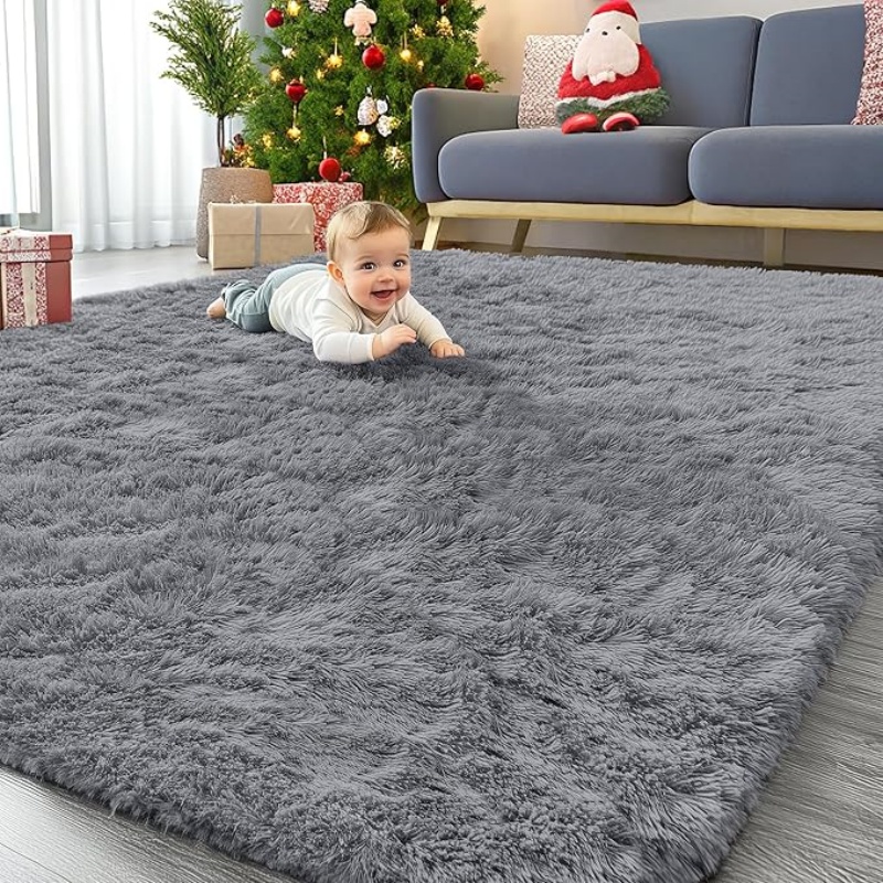6x9 Machine Washable Large Area Rugs for Living Room, Bedroom