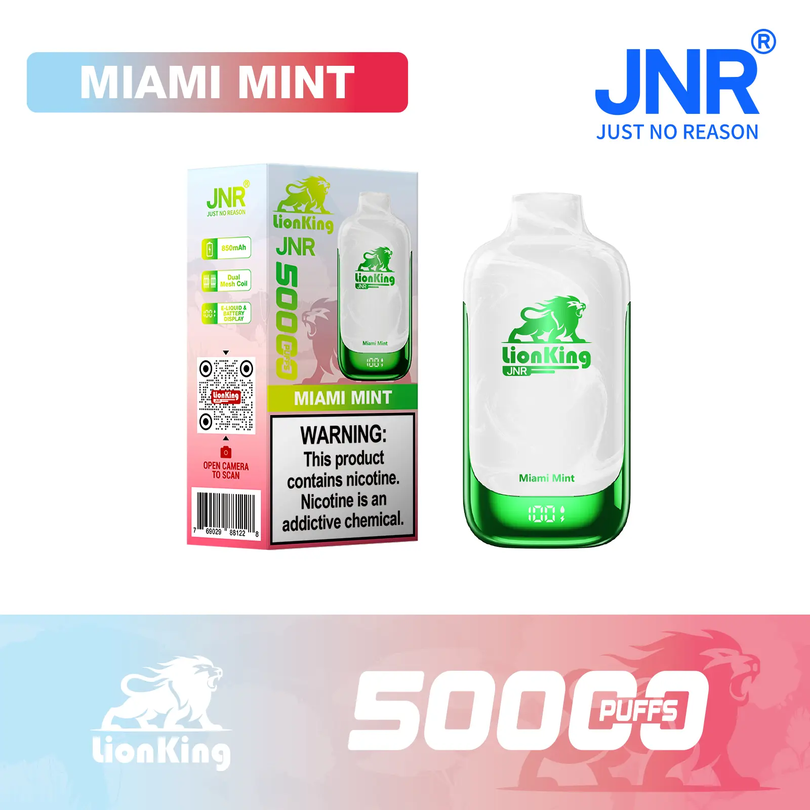 JNR Lion King 50000 Puff Disposable Vape