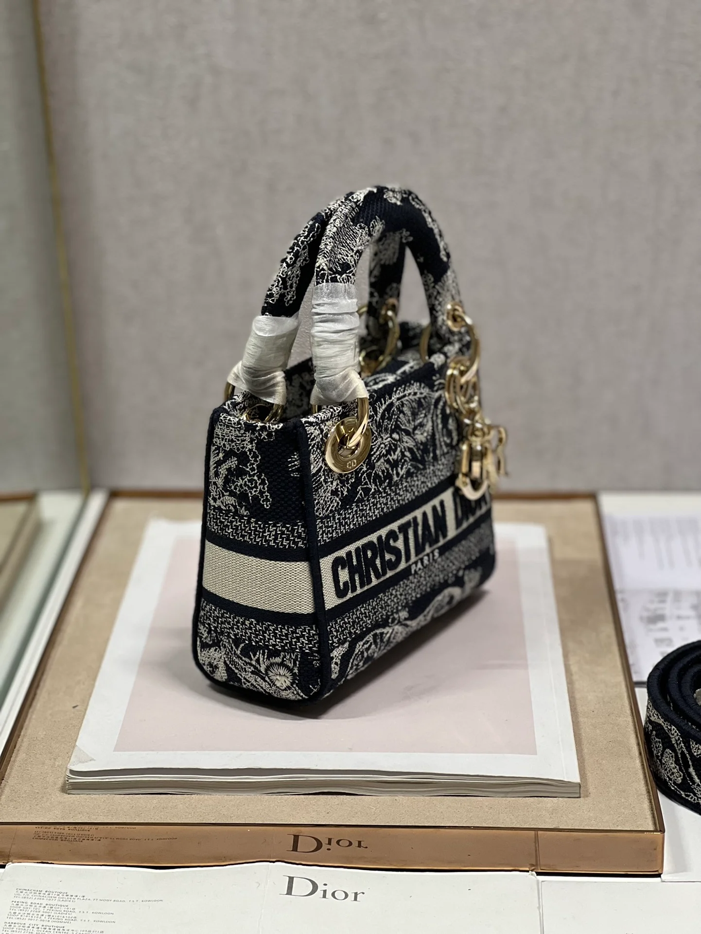Mini Lady D-Lite Bag Black For Women 6.5in/17cm