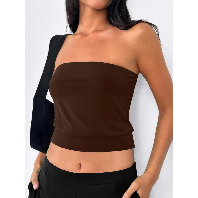 AURETOP Tube Tops for Women Bandeau Strapless