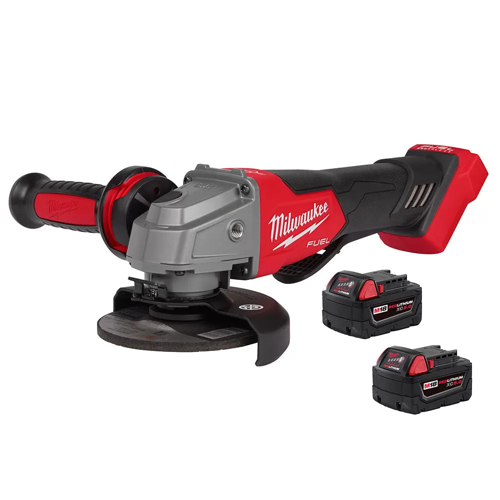 Milwaukee Pre-Sale 2880-20 M18 18V Cordless Angle Grinder + 48-11-1852 Battery - 2 PK