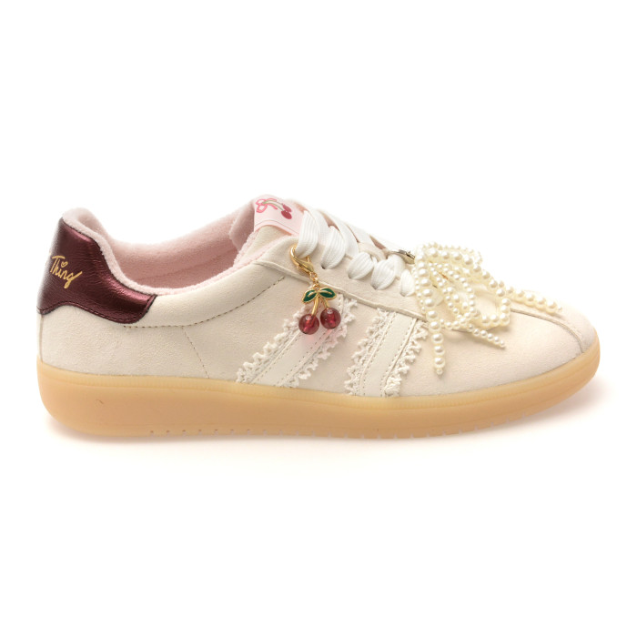 Pantofi sport ALDO albi, SWEETTHING 121, din piele intoarsa