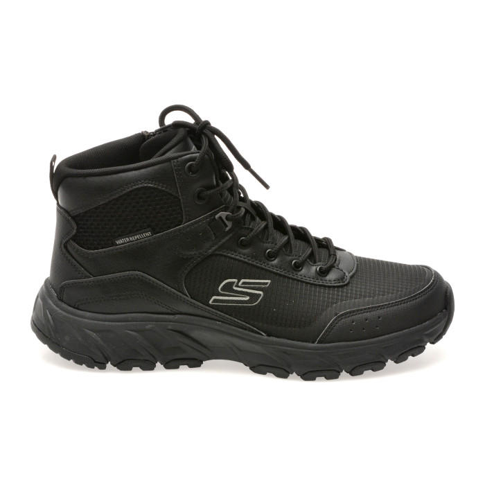 Ghete SKECHERS negre, HILLCREST 2.0, din material textil