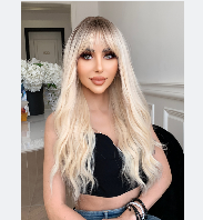 New style long straight wig for women, one-cut, pure and youthful style, easy to wear, realistic hair strands.