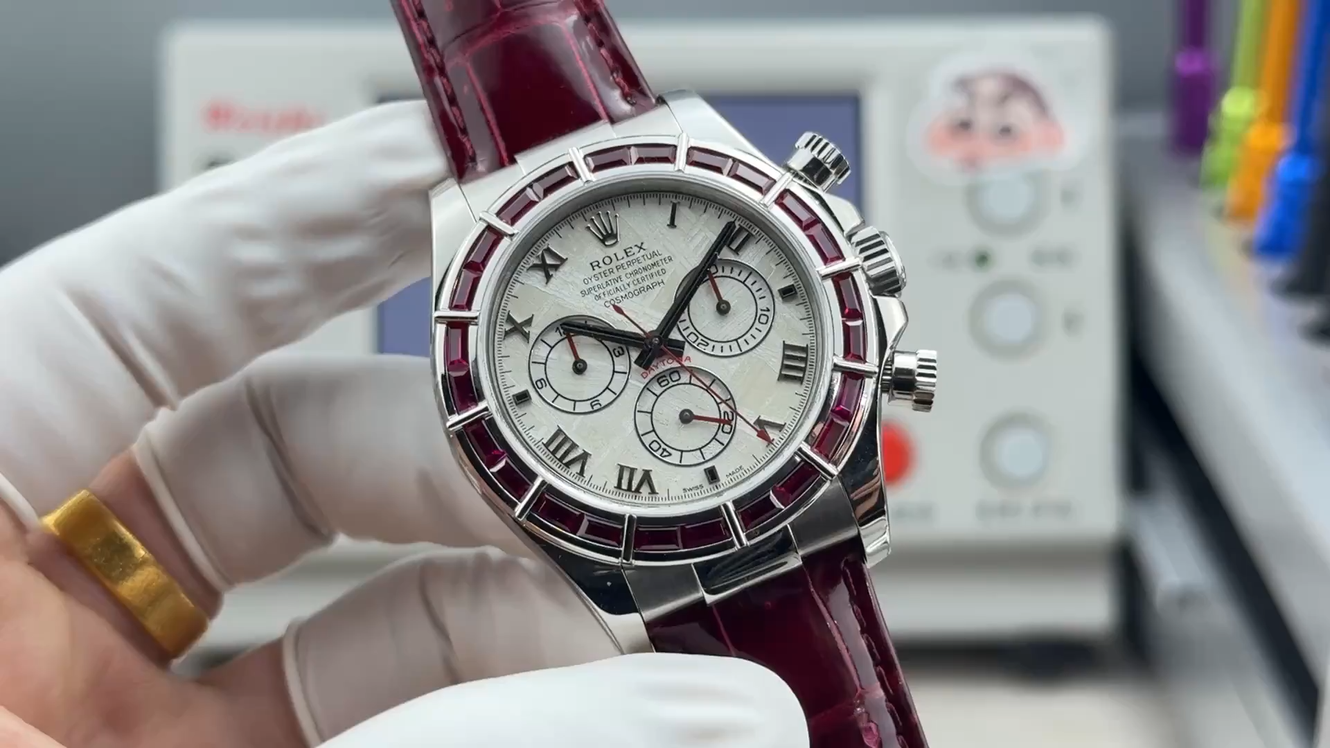 Rolex Daytona 116589SALV Ruby-Set Bezel Meteorite Dial 40mm Replica