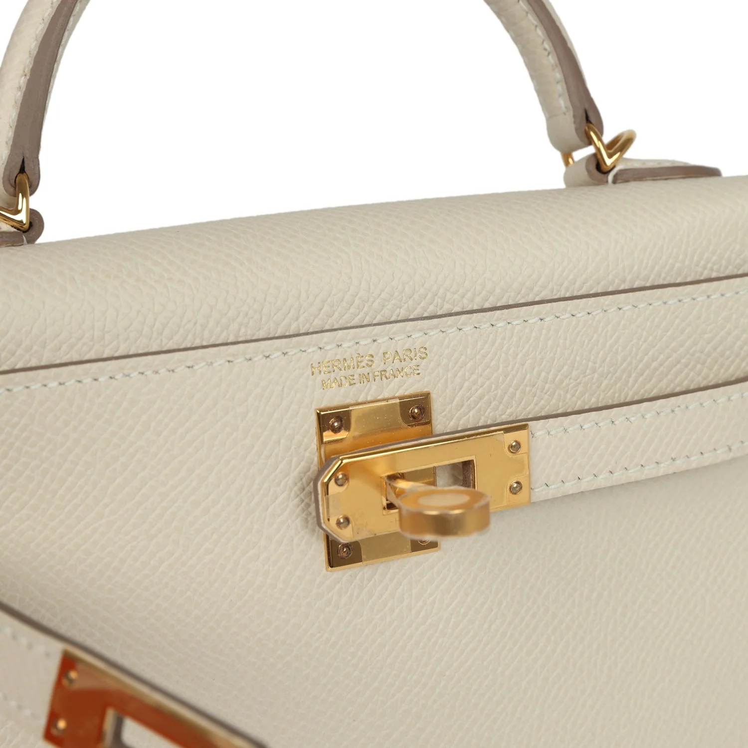 Hermes Kelly Sellier 20 Craie Epsom Gold Hardware