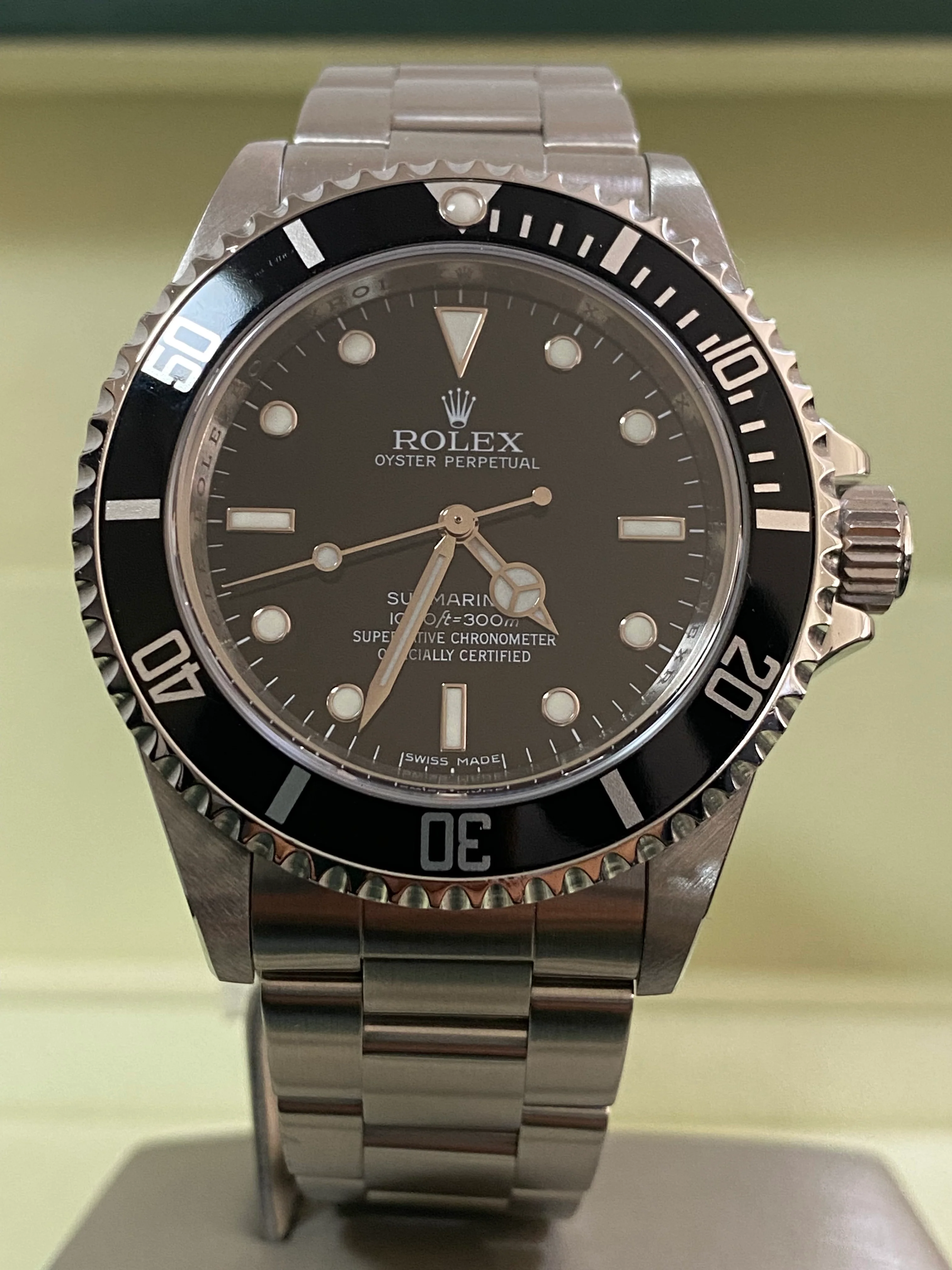 Rolex,Submariner Steel No Date Submariner - 2008 - Pre Ceramic Bezel - Black Dial - 14060M *COMPLETE SET*