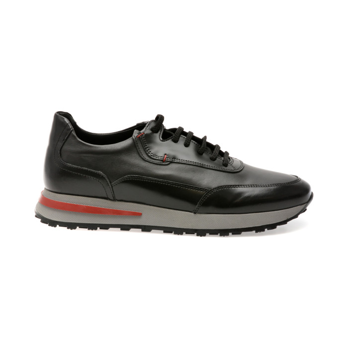 Pantofi sport OTTER negri, 231181, din piele naturala